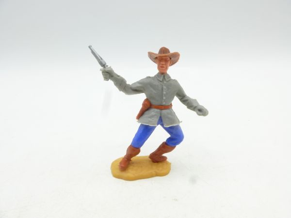 Timpo Toys Südstaatler 1. Version stehend, Offizier mit Pistole