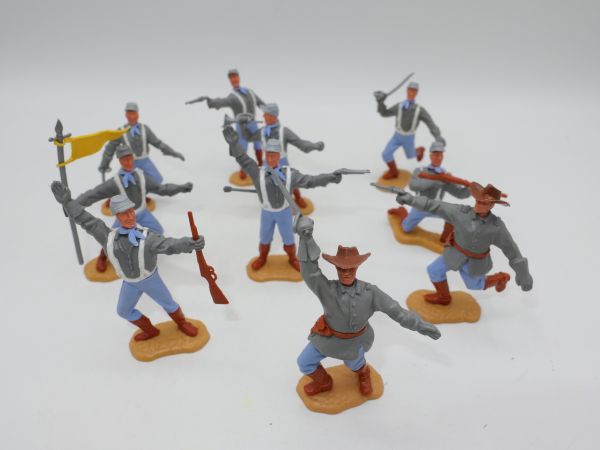 Timpo Toys Set of Southerners 2nd version (10 figures)