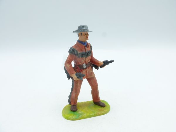 Elastolin 7 cm Cowboy / Trapper with 2 pistols, No. 6970, painting 2