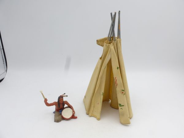 Elastolin 7 cm Tent, fits 7 cm figures (without figure) - rare