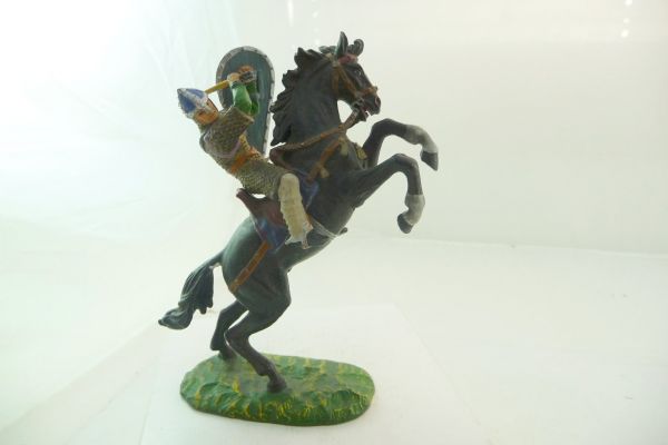 Preiser 7 cm Norman with mace on horseback, No. 8880