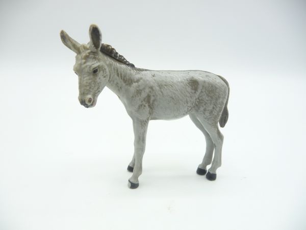 Elastolin Donkey standing, light-grey