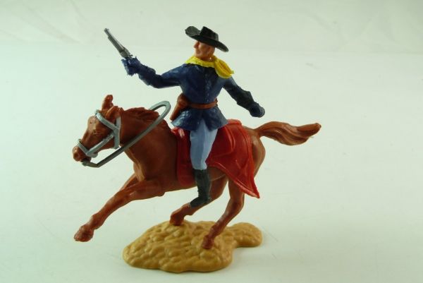 Timpo Toys Nordstaatler 1. Version reitend, Offizier auf seltenem Pferd