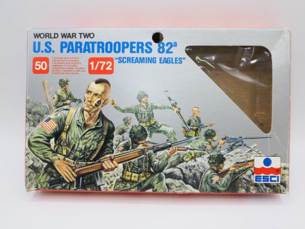 Esci 1:72 U.S. Paratroopers 82A "Screaming Eagles" - lose, 46 Figuren