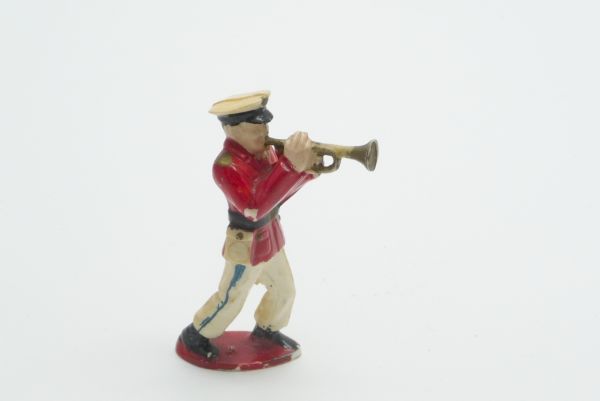 Military band, soldier with trumpet (hard plastic)