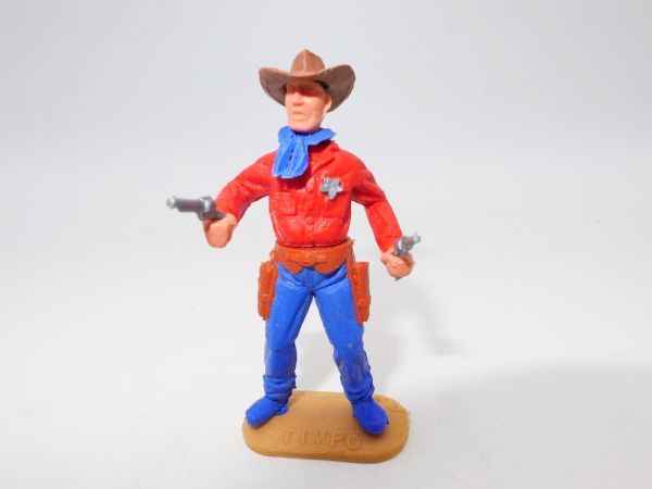 Timpo Toys Sheriff, rot, 2 Pistolen schießend