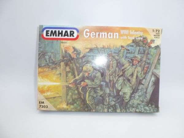 Emhar 1:72 German Infantry WW 1 with Tank Crew, Nr. 7203 - OVP, am Guss