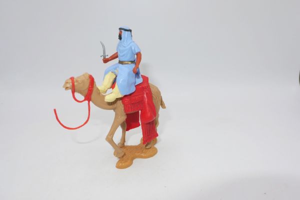 Timpo Toys Arab horse / camel rider light blue with dagger