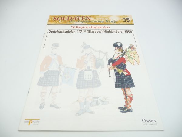 del Prado Bestimmungsheft Nr. 35 Dudelsackspieler, 1/71st (Glasgow) Highlanders