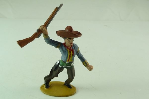 Merten Cowboy, holding up rifle, No. 284 - nice painting