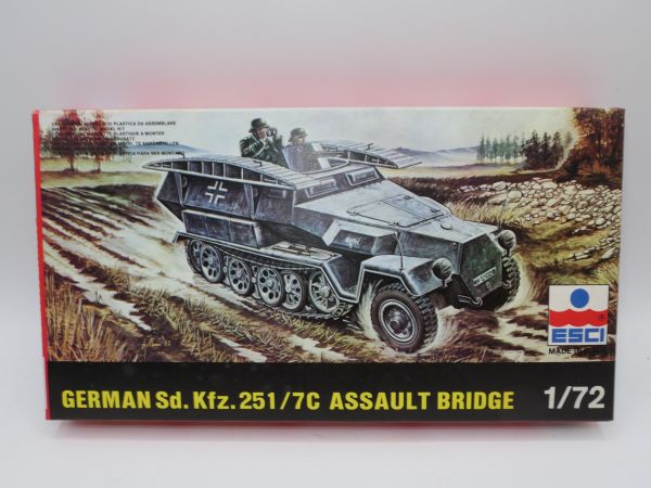 Esci 1:72 German Assault Bridge, No. 8066 - orig. packaging, on cast