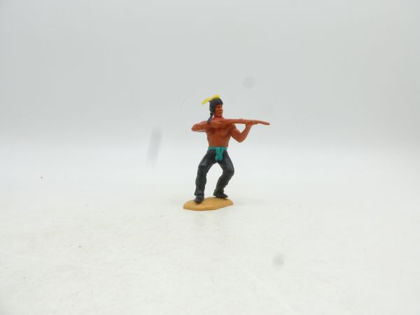 Timpo Toys Indianer 2. Version hockend mit Gewehr