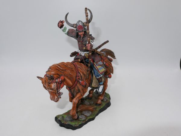 Samurai rider with bow (metal), total height 15.5 cm