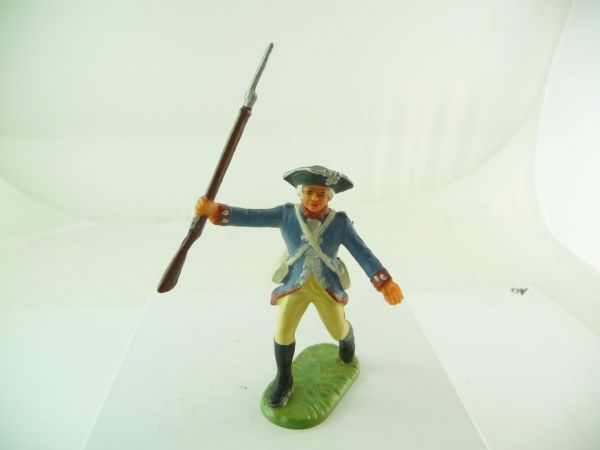 Elastolin 7 cm Prussians: soldier storming with rifle, No. 9163