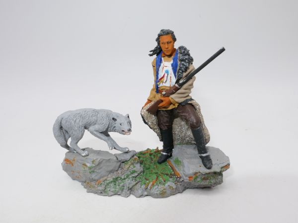 Andrea Miniatures "Der mit dem Wolf tanzt", Gesamthöhe ca. 7 cm
