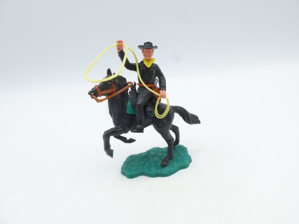 Timpo Toys Cowboy 3. Version zu Pferd mit Lasso - tolle Kombi