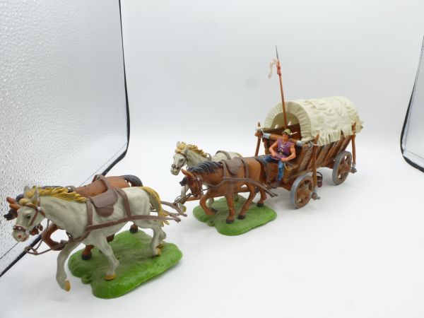 Elastolin 7 cm 4-horse medieval chariot