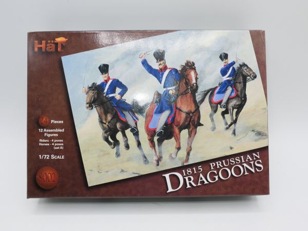 HäT 1:72 1815 Prussian Dragoons, No. 8002 - orig. packaging, on cast