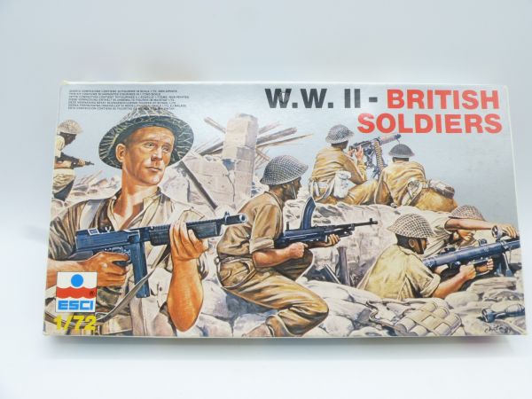 Esci 1:72 WW II British Soldiers, No. 200 - orig. packaging, more than 100 pieces