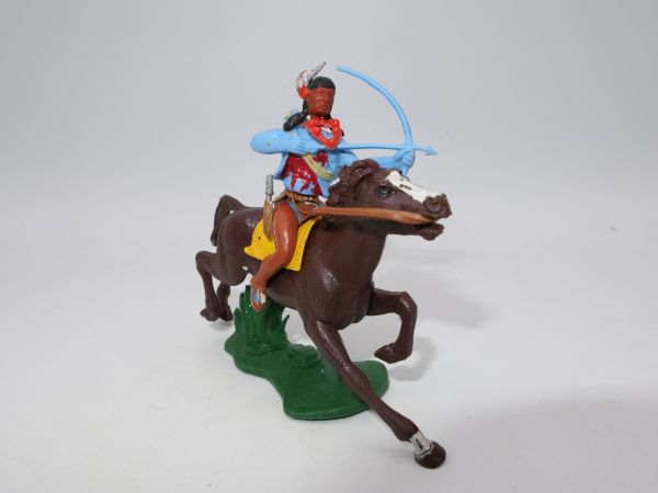 Britains Swoppets Indian on horseback with bow + arrow