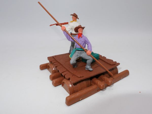 Timpo Toys Raft with Cowboys