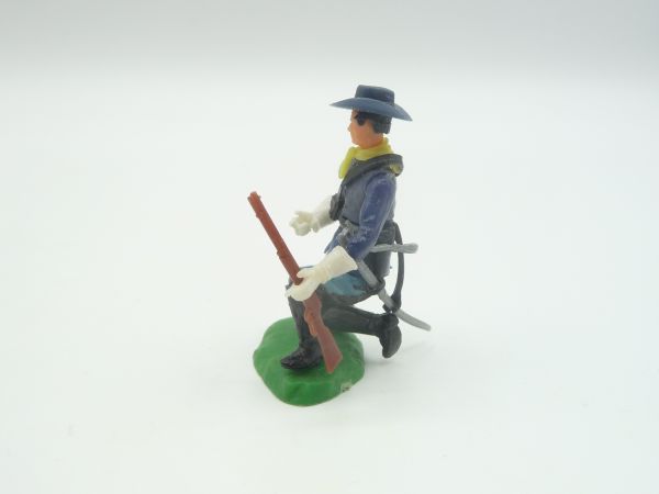 Elastolin 5,4 cm Union Army soldier kneeling with sabre + rifle