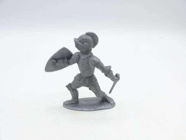 Domplast Manurba Knight defending with sword + shield - unpainted, rare position