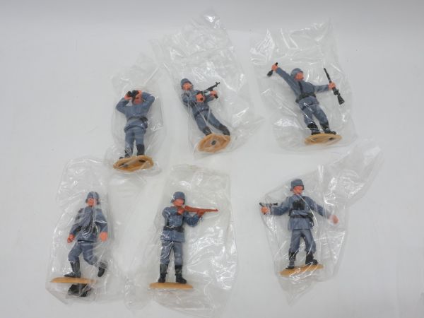 Timpo Toys 6 verschiedene deutsche Soldaten - ladenneu, in Originaltüten