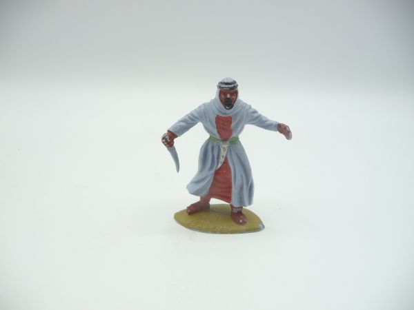 Timpo Toys Araber mit Messer, hellblau/rot - seltene Farbe