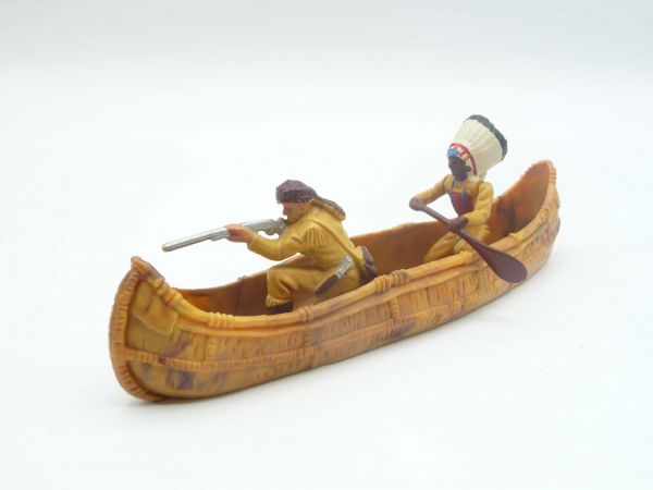 Britains Swoppets Canoe with Trapper + Indian