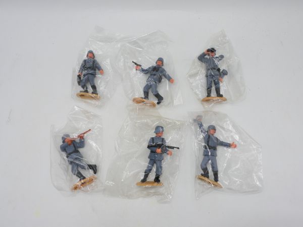 Timpo Toys 6 different German soldiers - brand new, in original bags