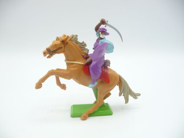 Britains Deetail Arab riding, lunging with sabre + shield - top condition