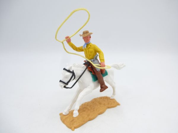 Timpo Toys Cowboy 3rd version riding with lasso