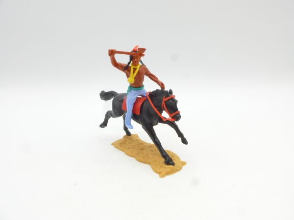 Timpo Toys Indianer 2. Version zu Pferd mit Tomahawk