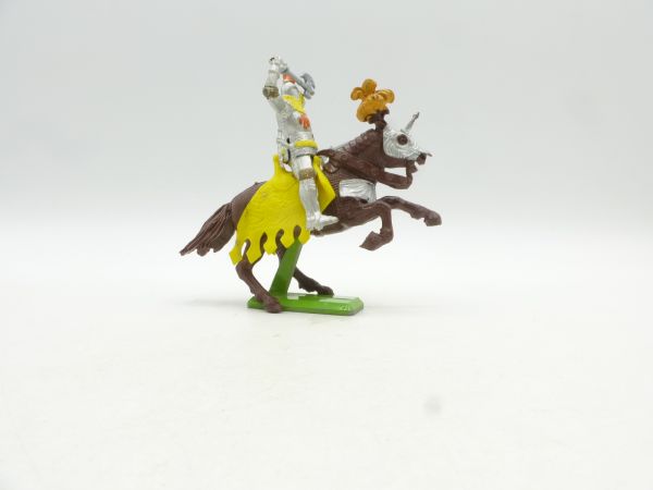 Britains Deetail Knight riding with battleaxe + sword, 2 pieces