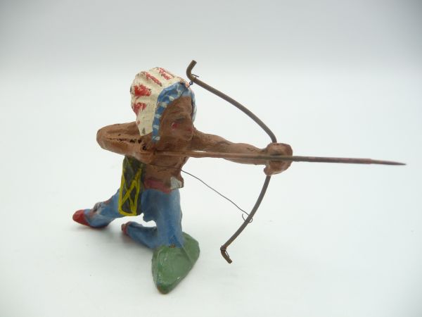 Fröha Chief kneeling with bow - great figure, age-appropriate very good condition