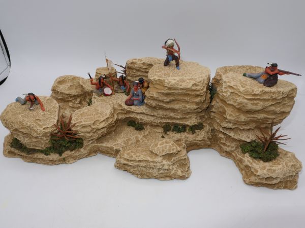 Great rock landscape (without figures), 31x16x9 cm, suitable for 4 cm series