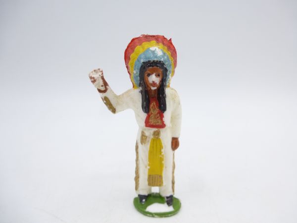 Timpo Toys Häuptling stehend - seltene Figur, Originalbemalung