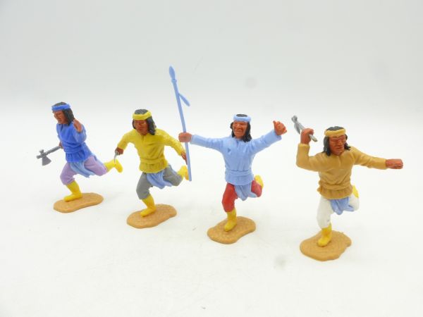 Timpo Toys Apaches running (4 different figures) - nice set