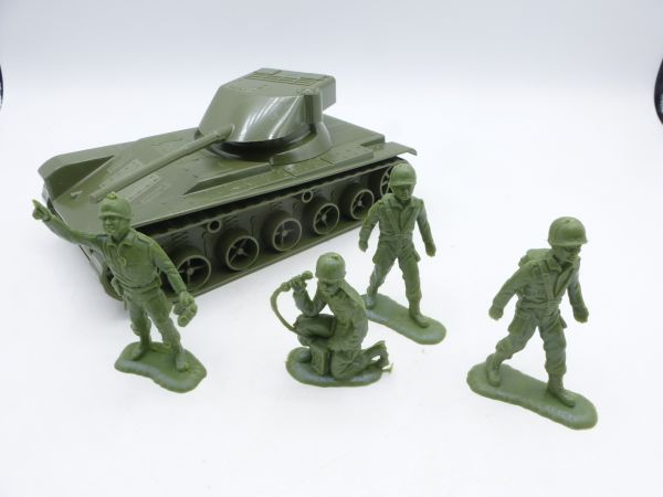 DOM Plastik AMX tank with 4 paratroopers - unused set