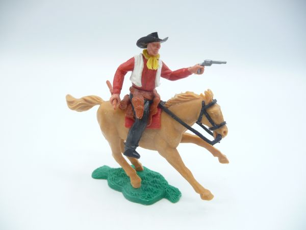 Timpo Toys Cowboy 2. Version reitend mit Gewehr + Pistole