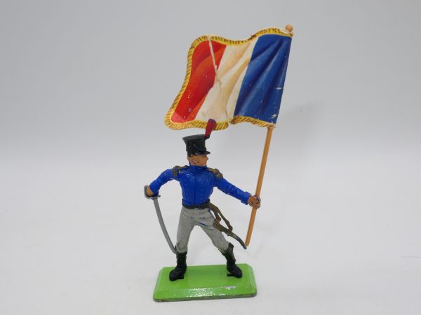 Britains Deetail Frenchman standing with flag - used