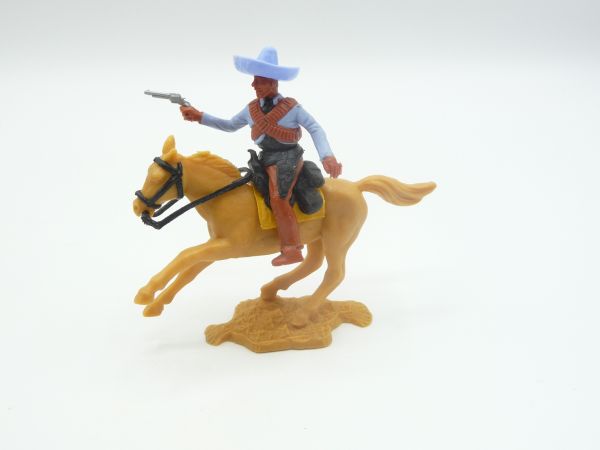 Timpo Toys Mexican riding with pistol, light-blue