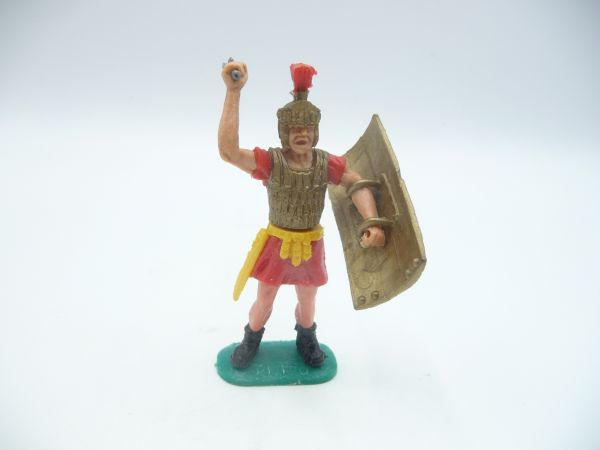 Timpo Toys Römer rot mit Schwert - seltene schwarze Sandalen