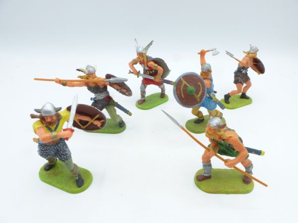 Elastolin 7 cm Vikings (6 figures) - great group
