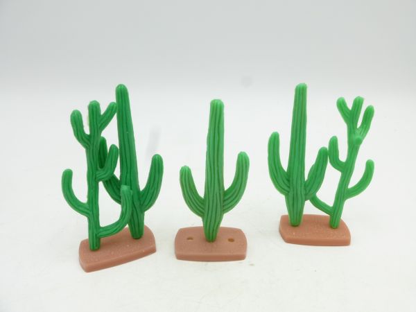Plasty 2 Doppelkakteen + 1 Kaktus