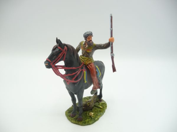 Modification 7 cm Trapper on horseback, rifle stretched out with small tree trunk