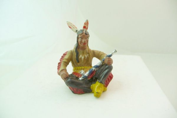 Leyla Indian sitting with pipe of peace - very good condition