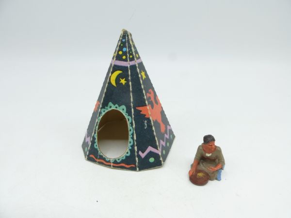 Elastolin 4 cm Indian tent (paper/cardboard) - great for 4 cm Indians