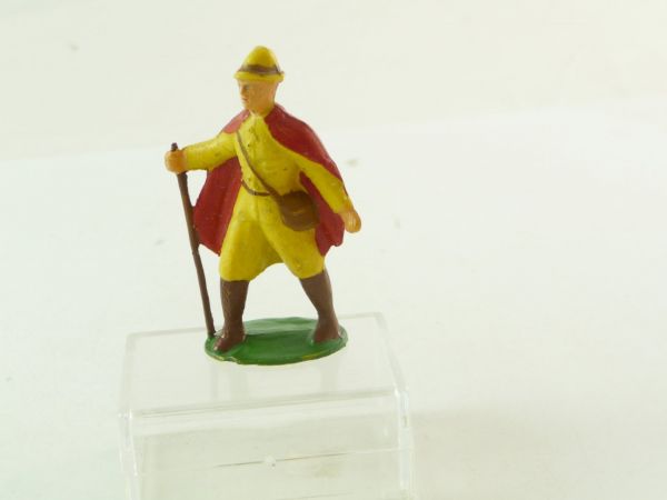 Starlux Schäfer mit Stab und Umhang, gelb/rot - sehr frühe Figur
